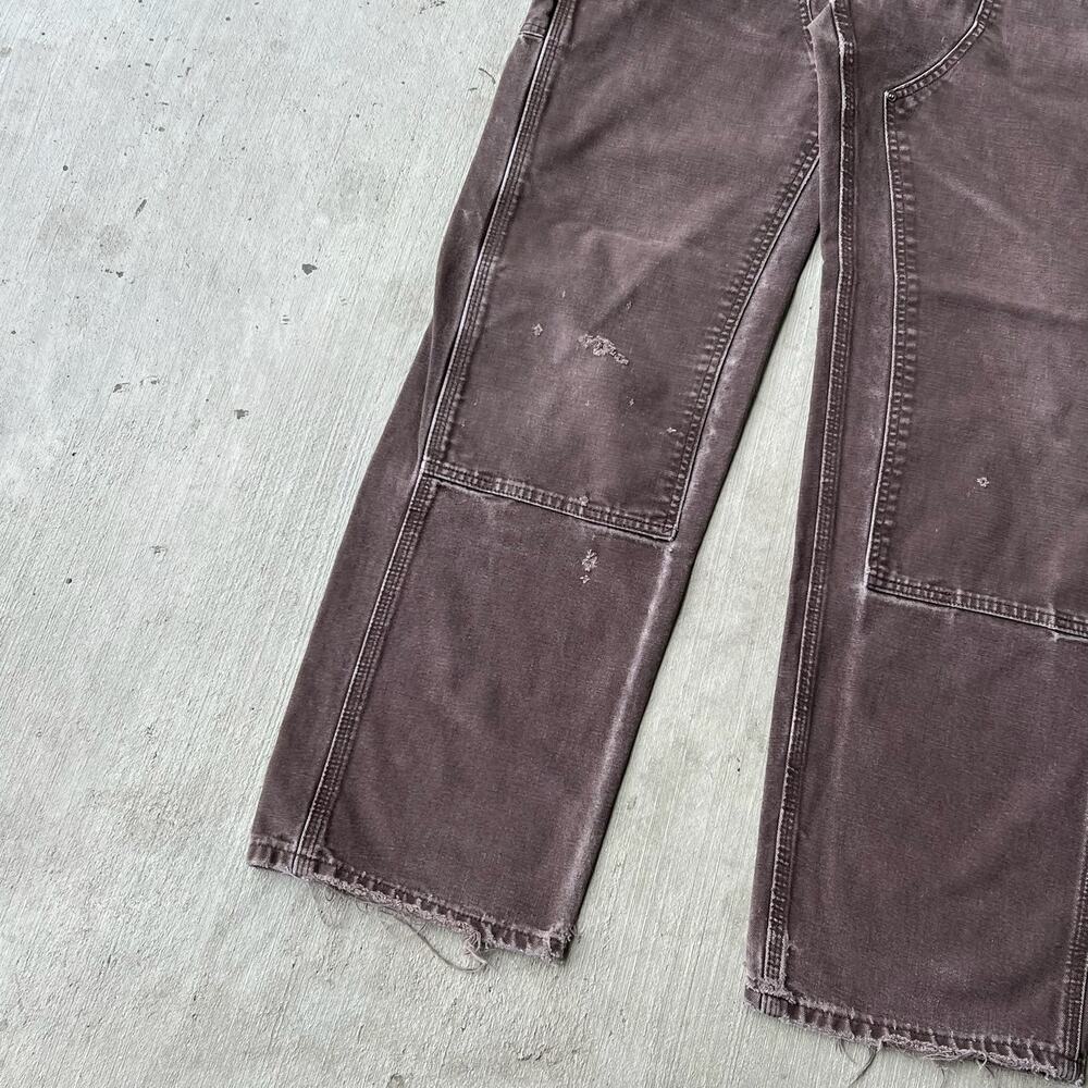 Carhartt faded brown double knee work wear carpenter pants - Picture 5 of 13